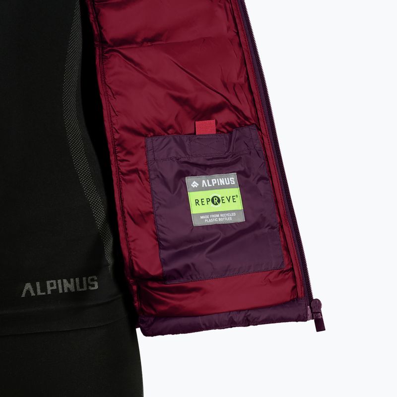 Giacca imbottita da donna Alpinus Tunari dark plum 7