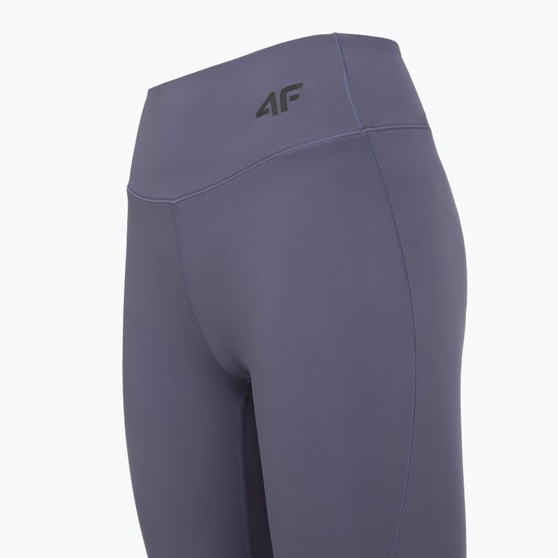 Leggings da allenamento da donna 4F Solar Punk FNK F404 denim 3