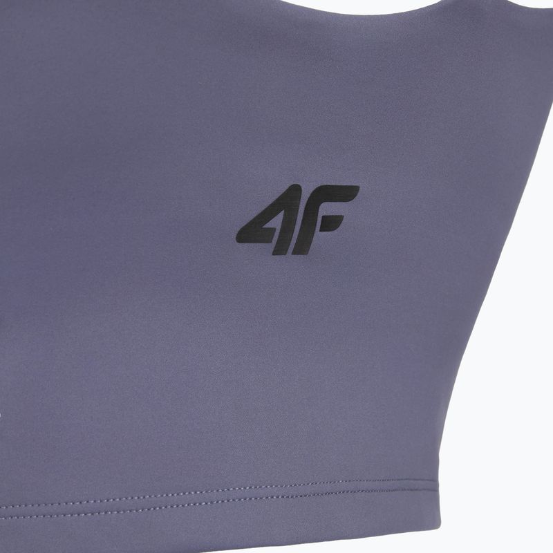 Maglietta da allenamento da donna 4F Solar Punk FNK F0745 denim 3