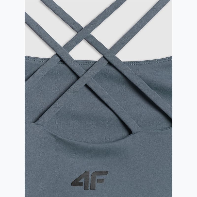 Maglietta da allenamento da donna 4F Solar Punk FNK F0745 denim 3