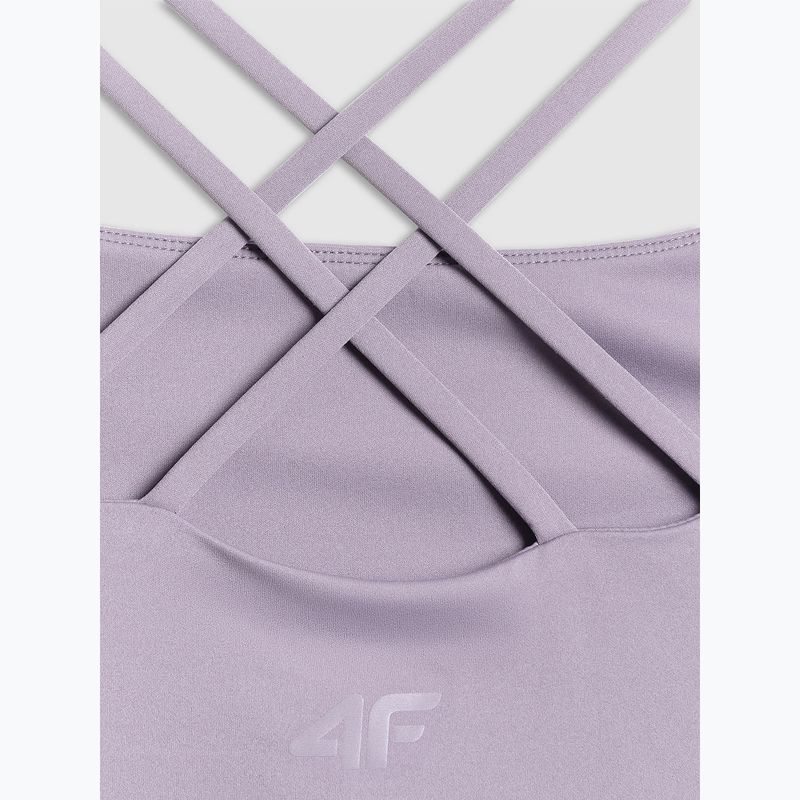 Maglietta da allenamento da donna 4F Solar Punk FNK F0745 light violet 3