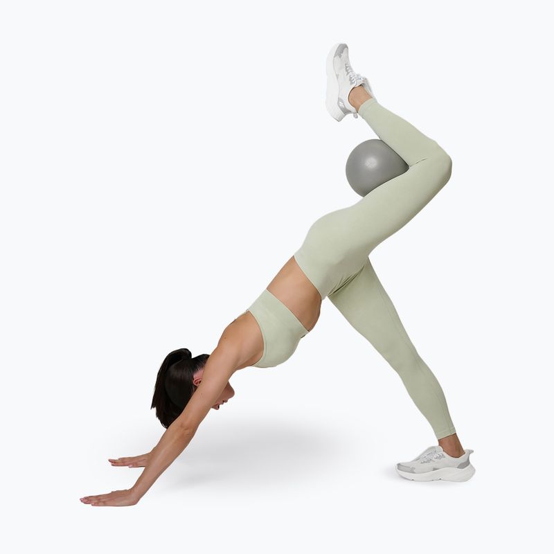 Leggings da allenamento da donna 4F Solar Punk FNK F399 light green allover 6