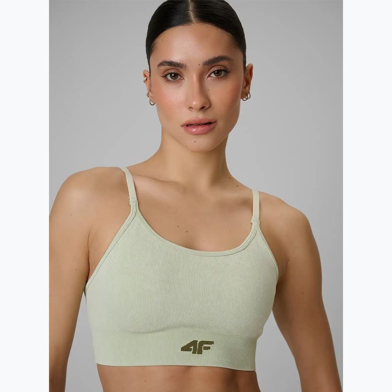 Reggiseno sportivo 4F Solar Punk F203 light green allover 5