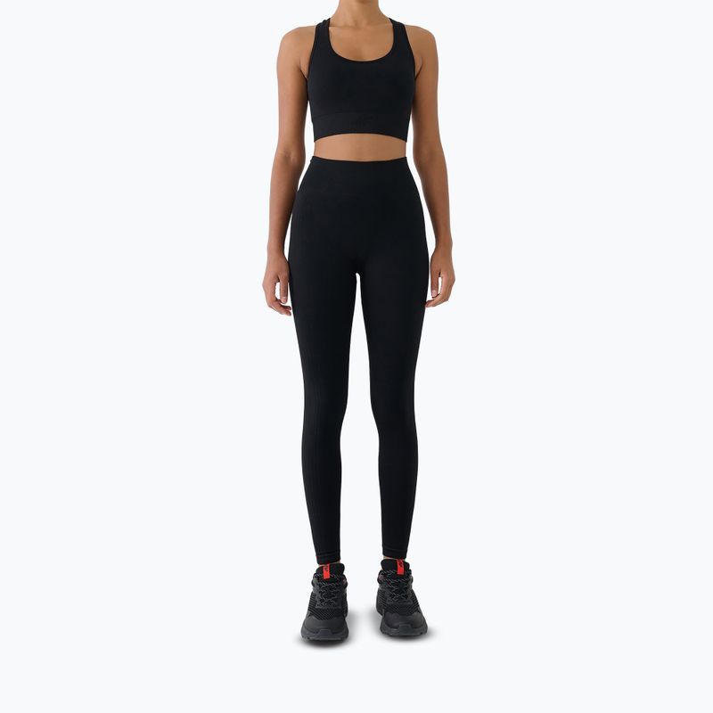 Leggings da allenamento da donna 4F Multiactive FNK F420 deep black 2