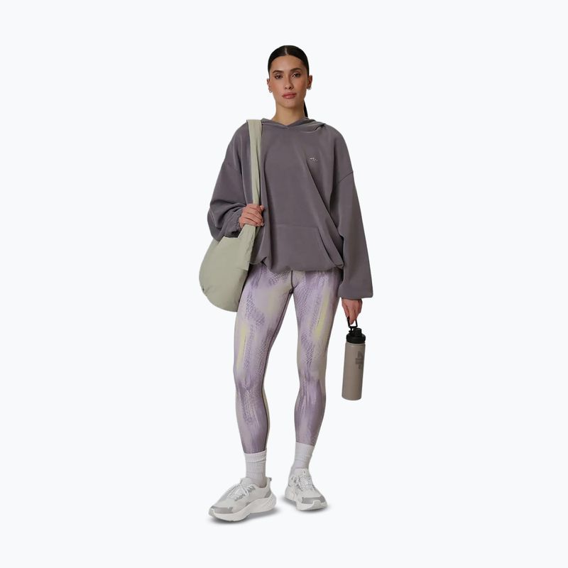 Leggings da allenamento da donna 4F Solar Punk FNK F454 light yellow allover 5