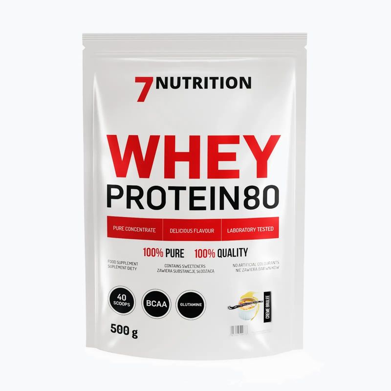 Proteine del siero del latte 7Nutrition 80 500 g Creme Brulle