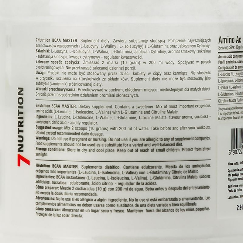 BCAA 7Nutrition Master 500 g Limone 2