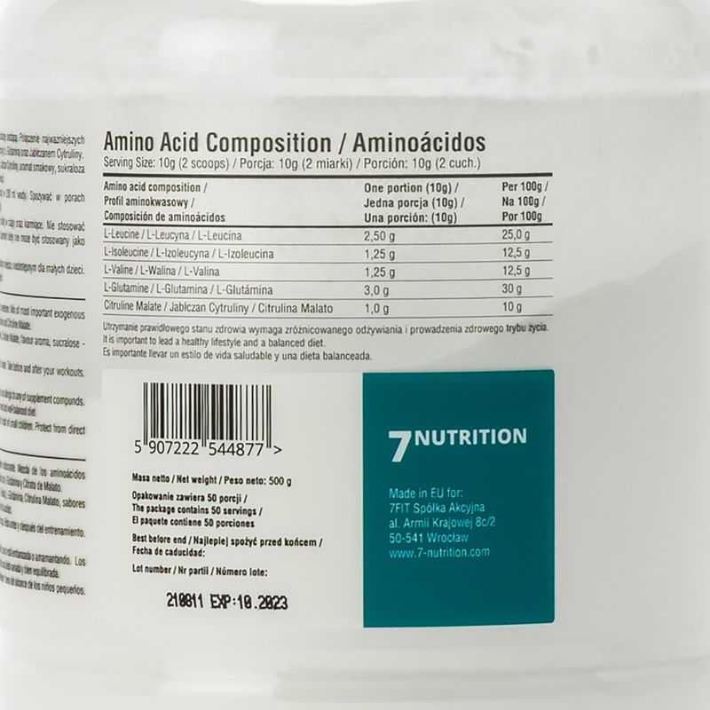 BCAA 7Nutrition Master 500 g Limone 3