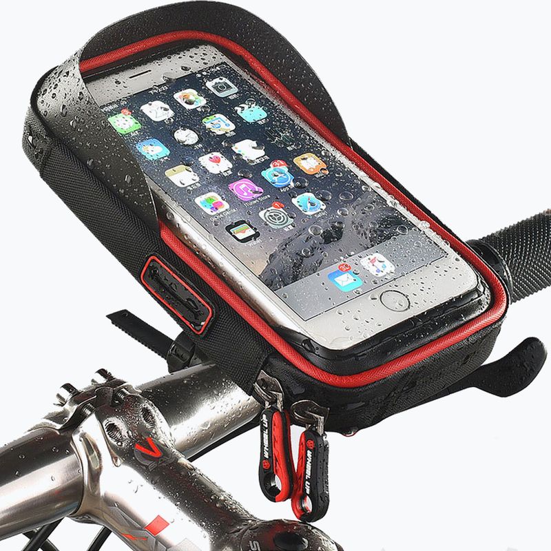 Borsa manubrio bici Wheel Up 8641 rosso 8