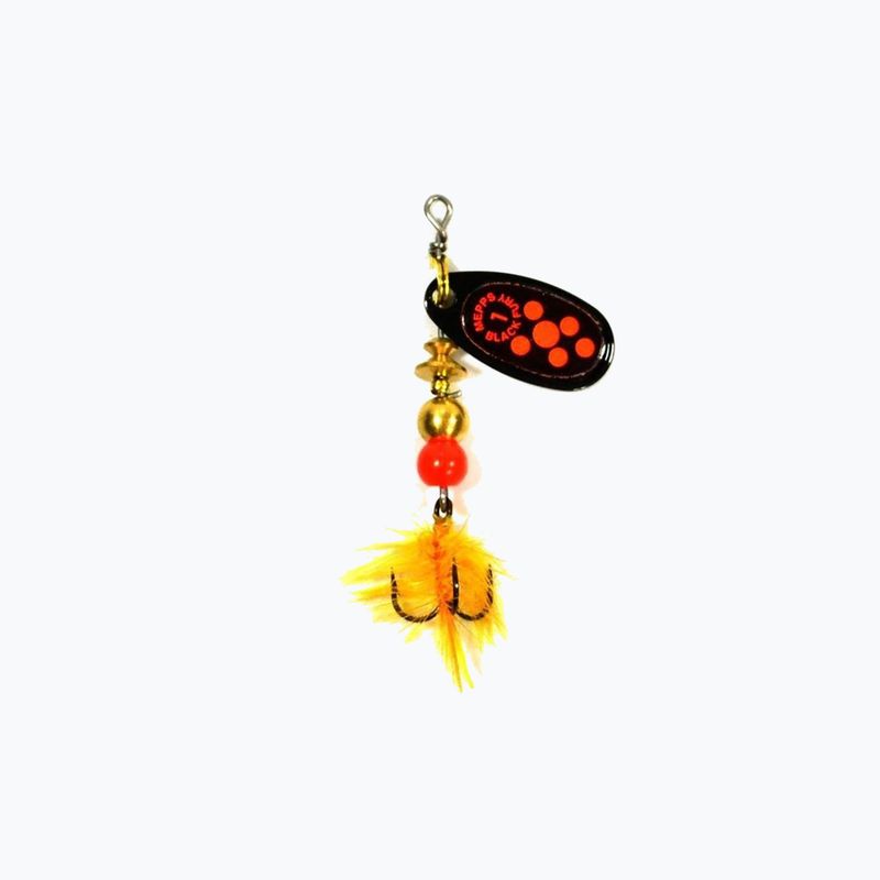 Mepps Black Fury Mouche spinner nero/rosso