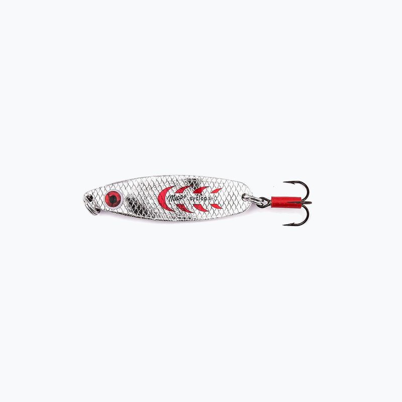 Filatoio a pendolo Mepps Syclops argento/rosso