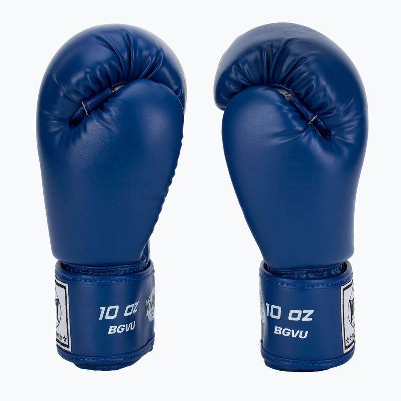 WINDY Guantoni da boxe classici in pelle sintetica blu 4