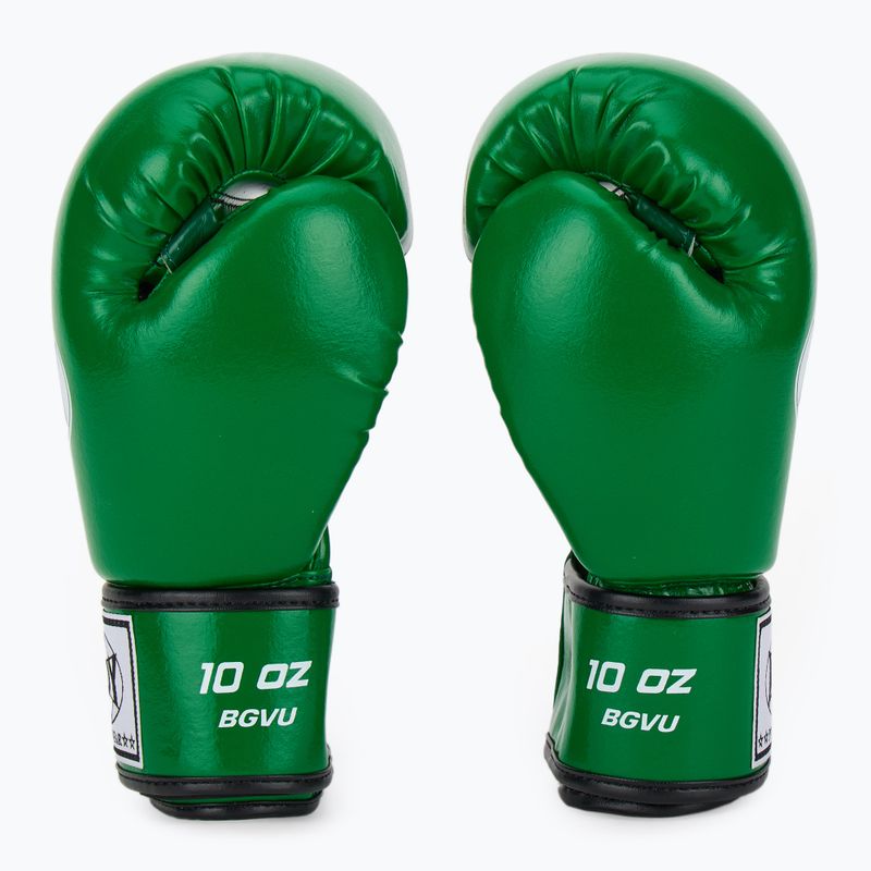 WINDY Guantoni da boxe classici in pelle sintetica verde 4
