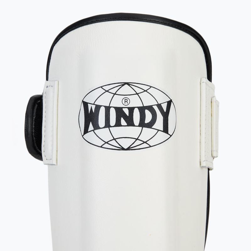 WINDY Protezioni per tibia e piede in pelle sintetica bianca 6