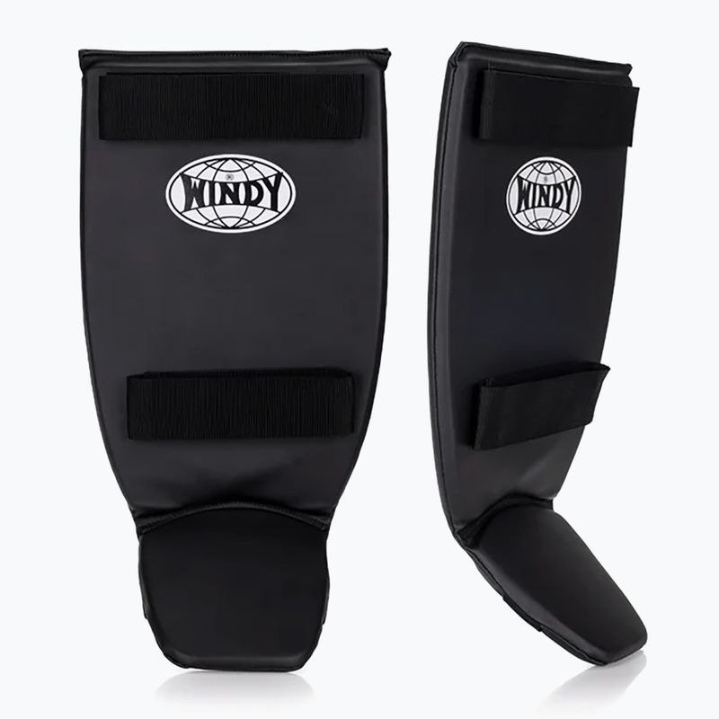 WINDY Classic Doppia cinghia per tibia e piede nero 8
