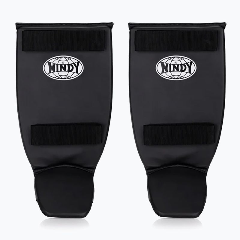 WINDY Classic Doppia cinghia per tibia e piede nero 9