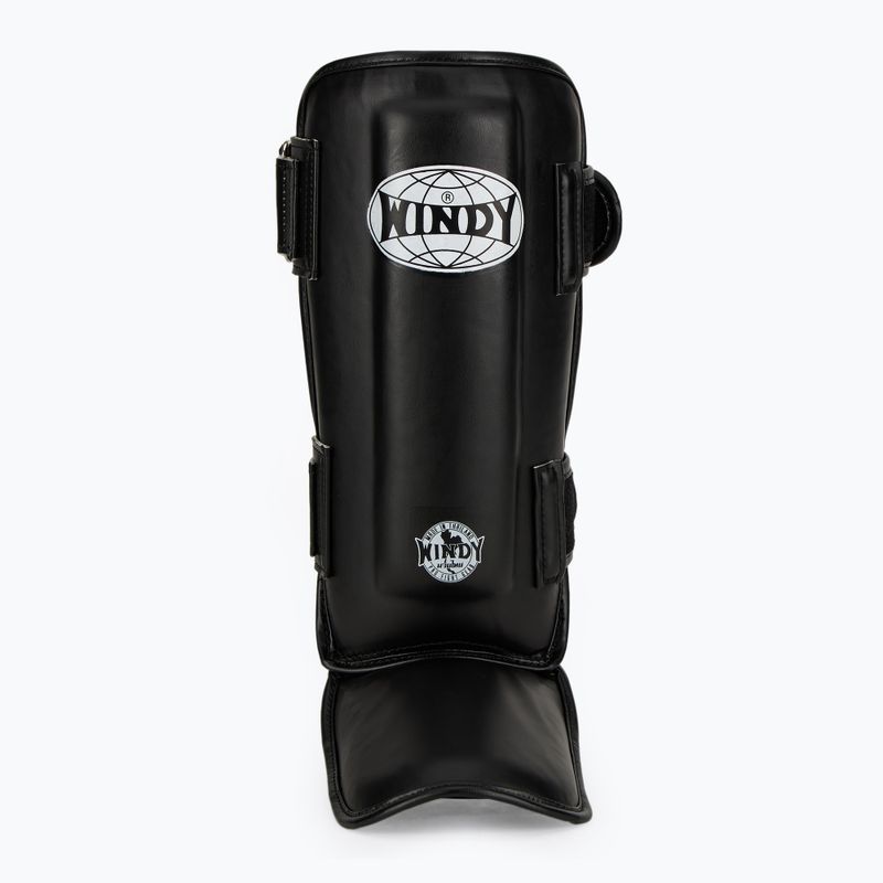 WINDY Classic Doppia cinghia per tibia e piede nero 4