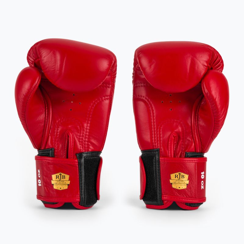 RAJA BOXING Guanti da boxe singoli standard in vera pelle rossi 3