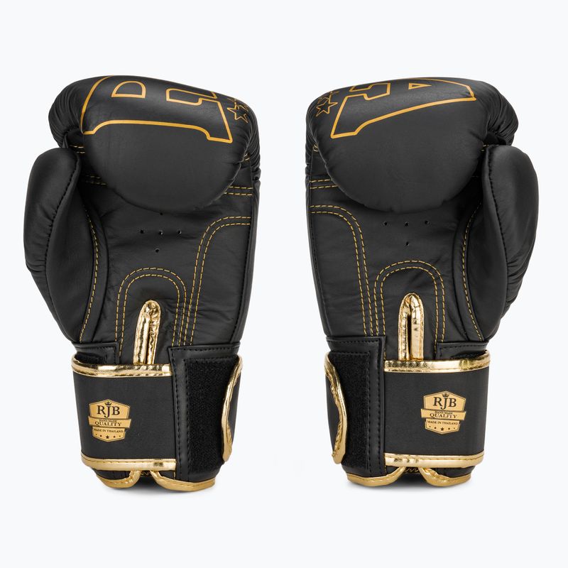 RAJA BOXING Origine Guanti da boxe in vera pelle standard neri 3