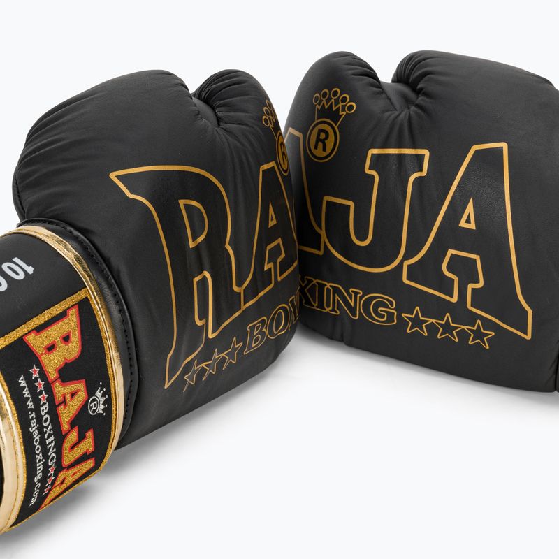 RAJA BOXING Origine Guanti da boxe in vera pelle standard neri 7