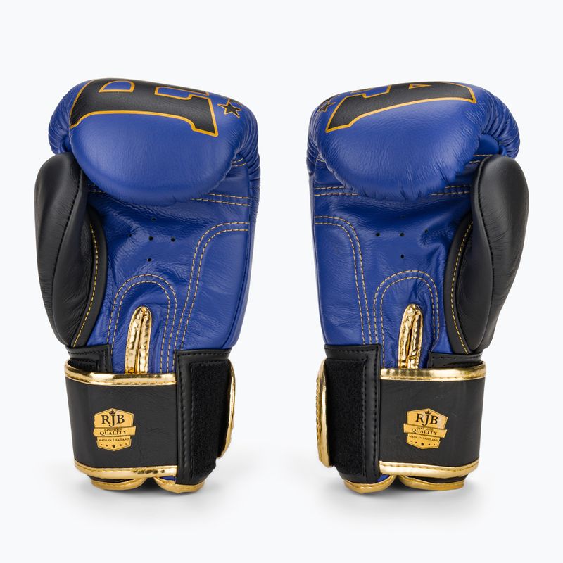 RAJA BOXING Origine Guanti da boxe standard in vera pelle blu 3