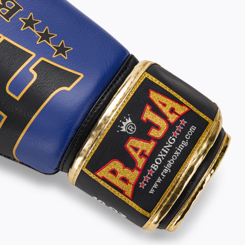 RAJA BOXING Origine Guanti da boxe standard in vera pelle blu 6