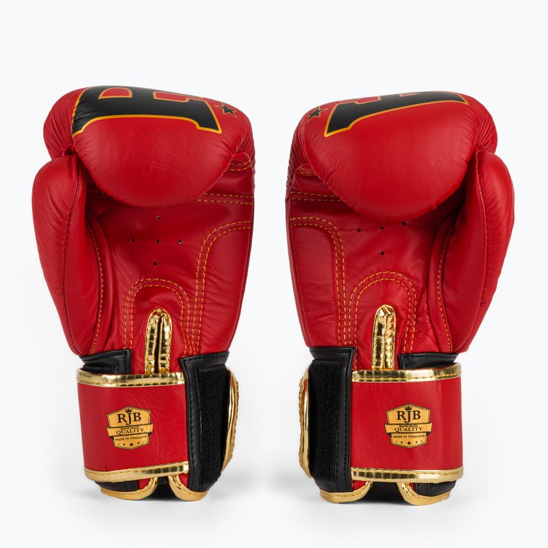 RAJA BOXING Origine Standard Guantoni da boxe rossi in vera pelle 3