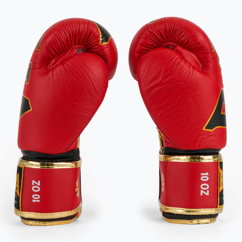 RAJA BOXING Origine Standard Guantoni da boxe rossi in vera pelle 4