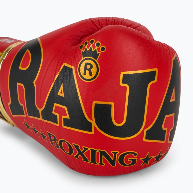 RAJA BOXING Origine Standard Guantoni da boxe rossi in vera pelle 5
