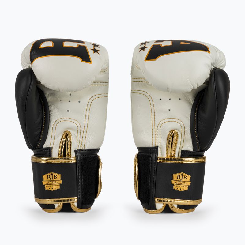 RAJA BOXING Origine Standard Guantoni da boxe bianchi in vera pelle 3