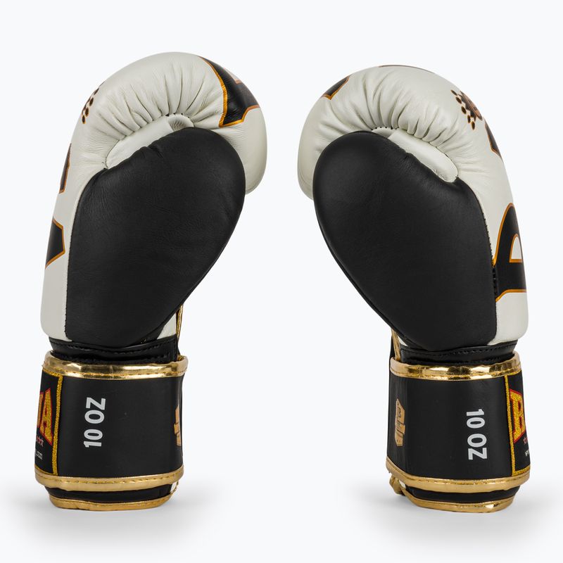 RAJA BOXING Origine Standard Guantoni da boxe bianchi in vera pelle 4