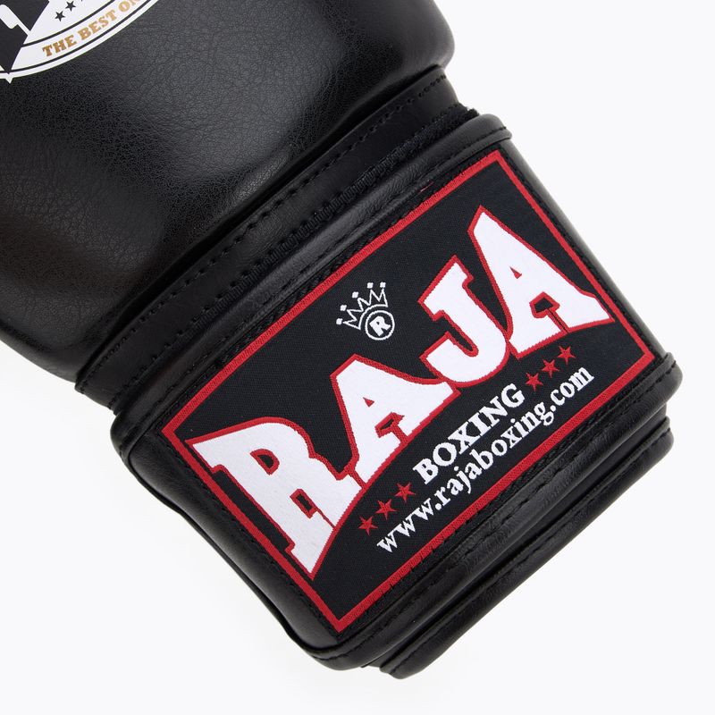 RAJA BOXING Guantoni da boxe singoli in pelle nera 6