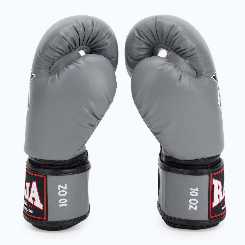 RAJA BOXING Guantoni da boxe singoli in pelle semi-grigia 4
