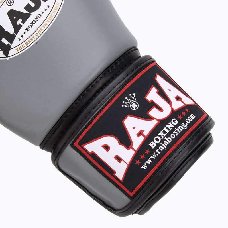 RAJA BOXING Guantoni da boxe singoli in pelle semi-grigia 6