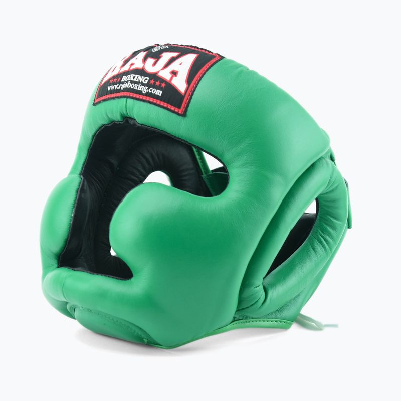 Casco RAJA BOXING in vera pelle verde 2
