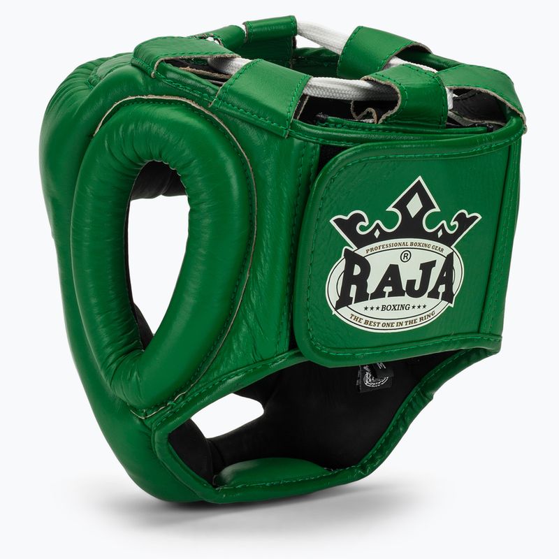Casco RAJA BOXING in vera pelle verde 3
