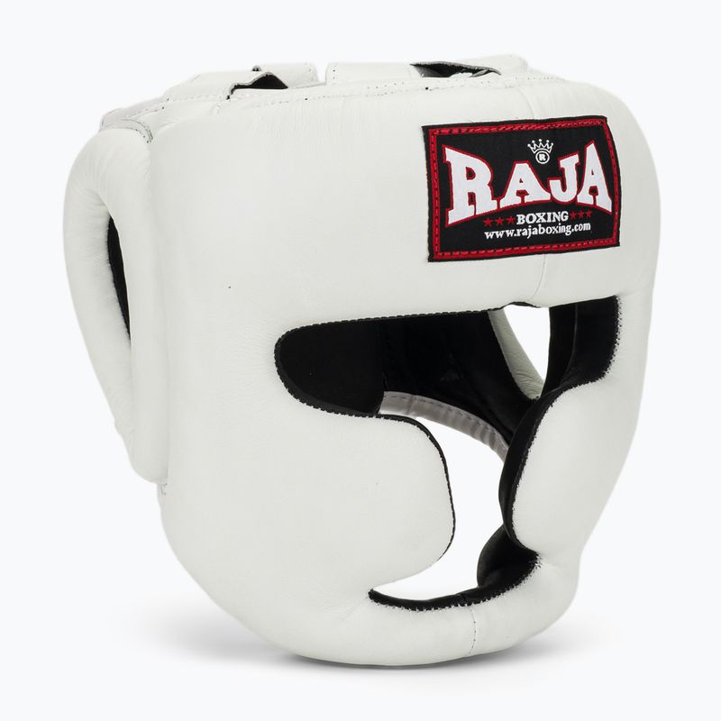 Casco RAJA BOXING in vera pelle bianco