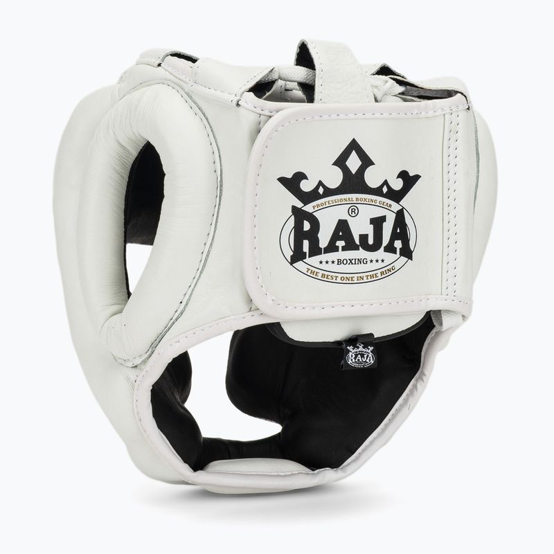 Casco RAJA BOXING in vera pelle bianco 3