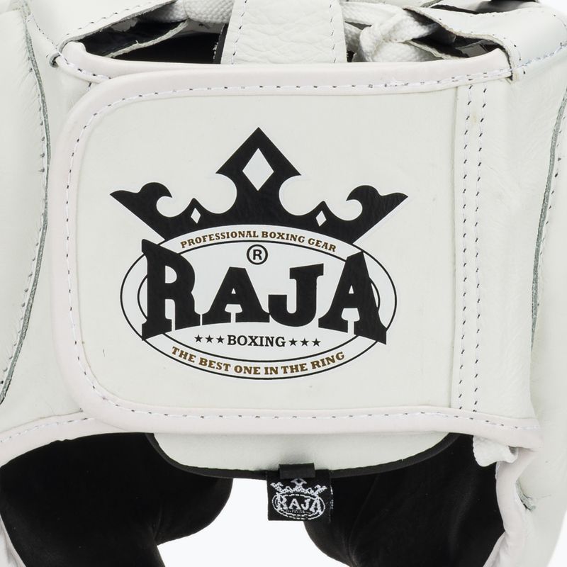 Casco RAJA BOXING in vera pelle bianco 5