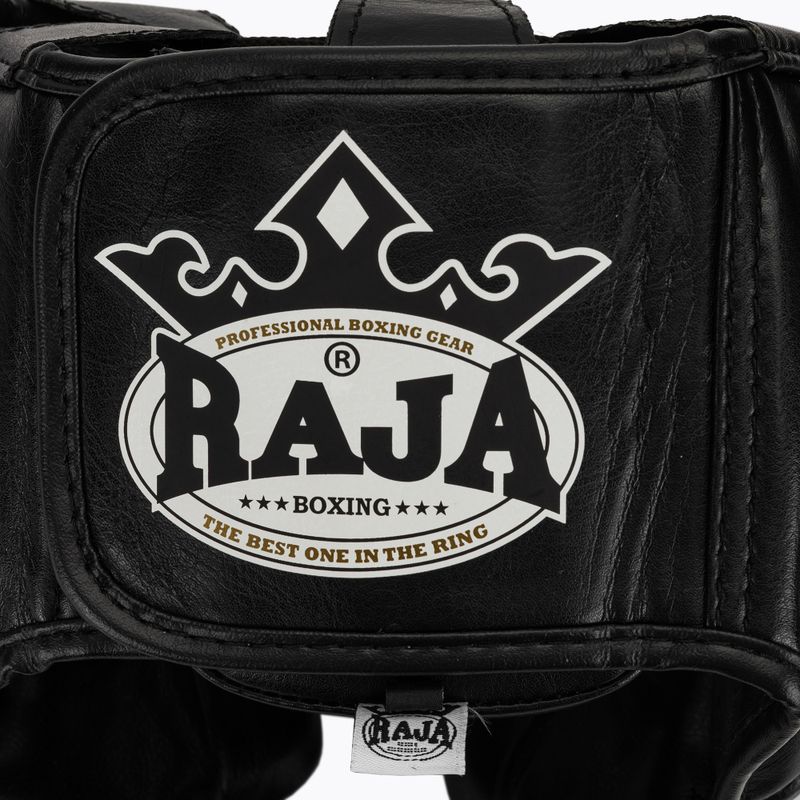RAJA BOXING Casco da boxe nero semipelle 5