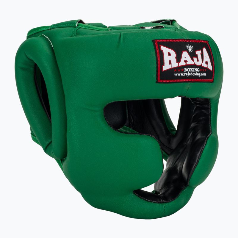 RAJA BOXING Casco da boxe verde semipelle
