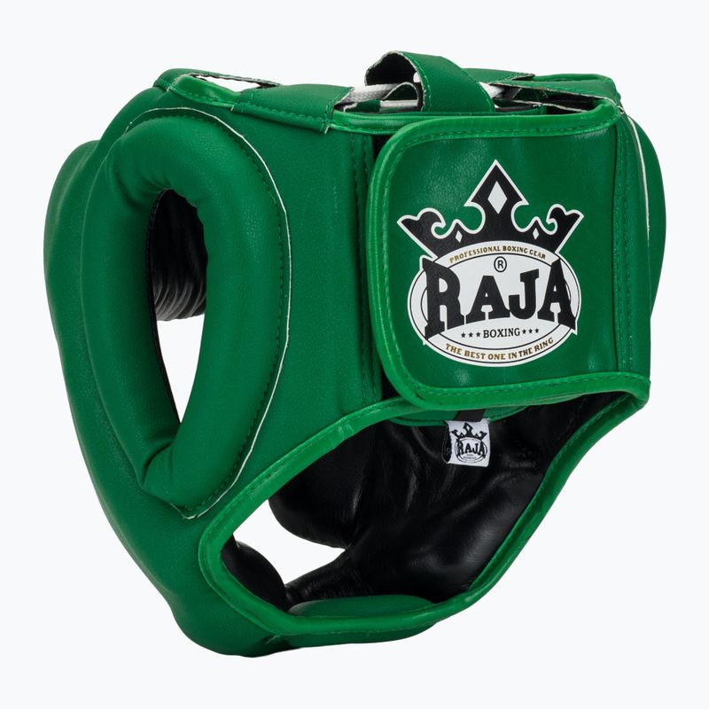 RAJA BOXING Casco da boxe verde semipelle 3