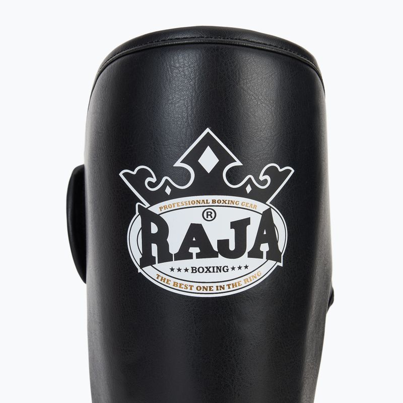 RAJA BOXING Parastinchi leggeri in pelle nera 6
