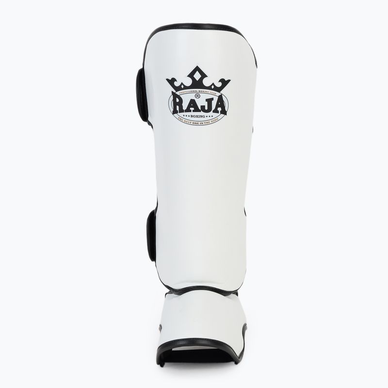 RAJA BOXING Parastinchi leggeri in pelle bianca per tibia e piede 4