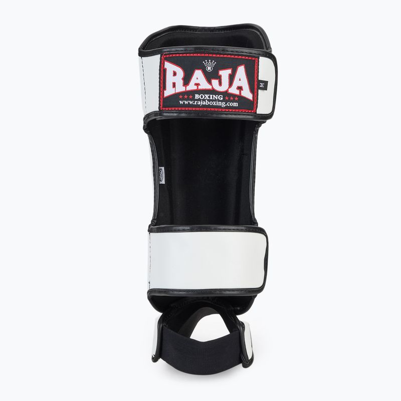 RAJA BOXING Parastinchi leggeri in pelle bianca per tibia e piede 5