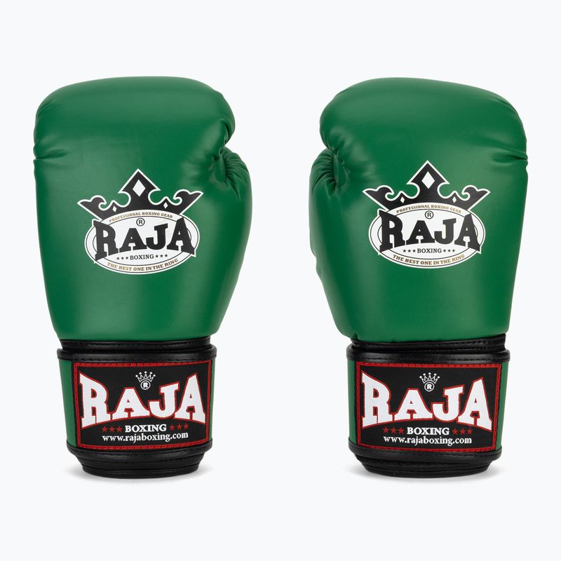 Guantoni da boxe RAJA BOXING Single Semi Leather green 2
