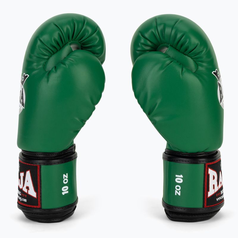 Guantoni da boxe RAJA BOXING Single Semi Leather green 4