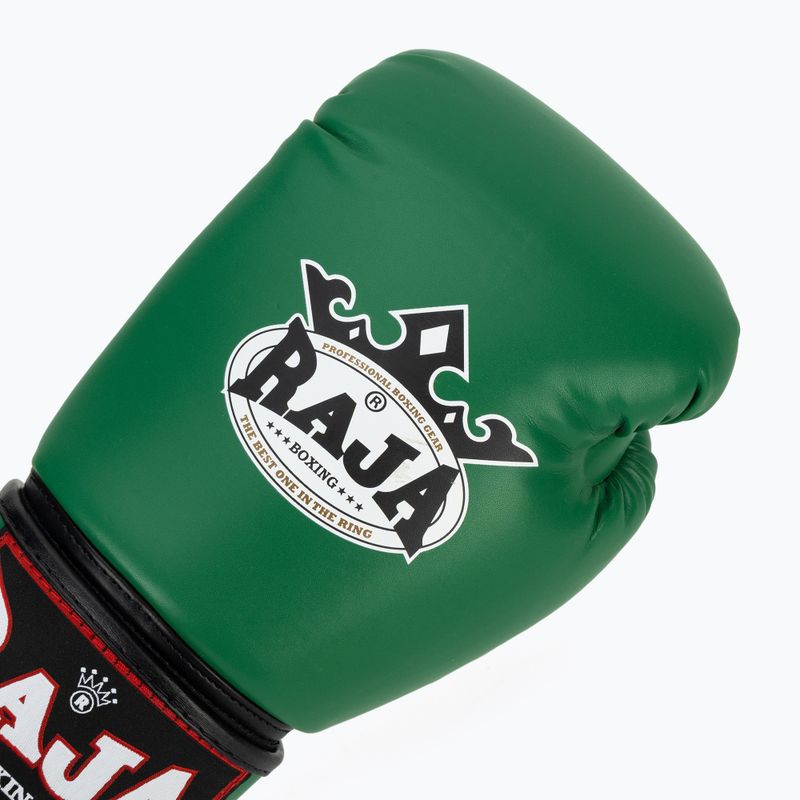 Guantoni da boxe RAJA BOXING Single Semi Leather green 5