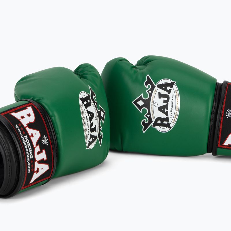 Guantoni da boxe RAJA BOXING Single Semi Leather green 7