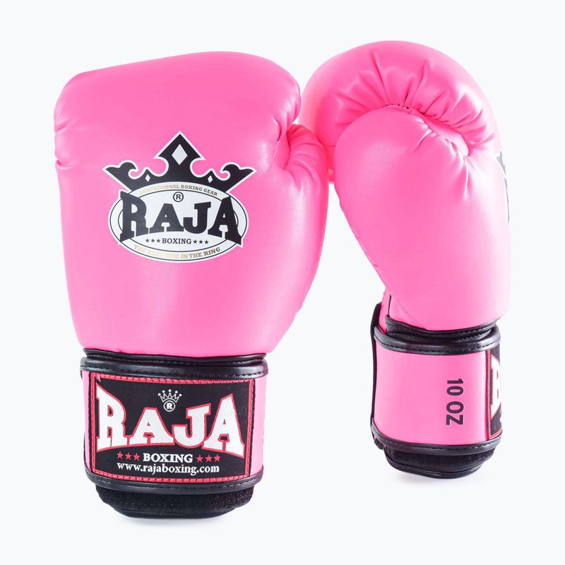 Guantoni da boxe RAJA BOXING Single Semi Leather pink 2